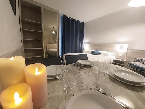 Foto de una habitación de Hôtel-Résidence Le Lys