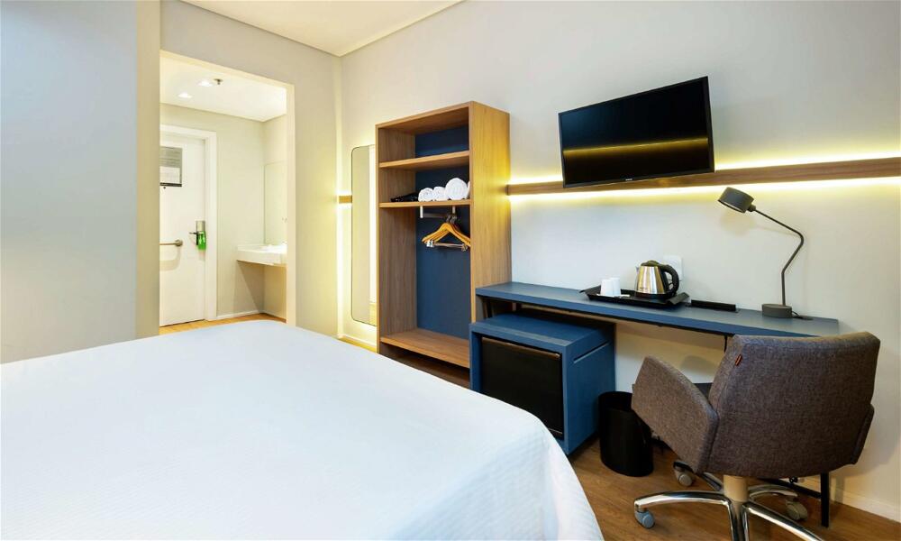 Foto de una habitación de Hotel Hampton by Hilton Guarulhos Airport