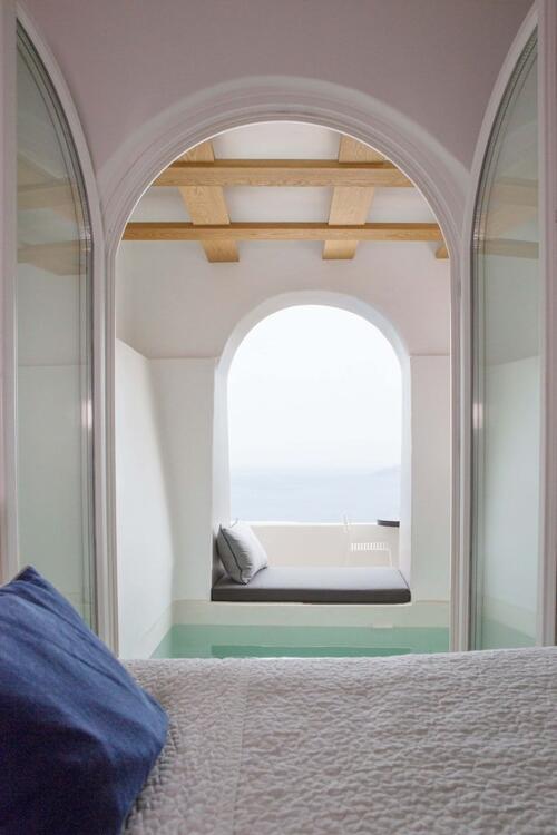 Foto de una habitación de Hotel Porto Fira Suites