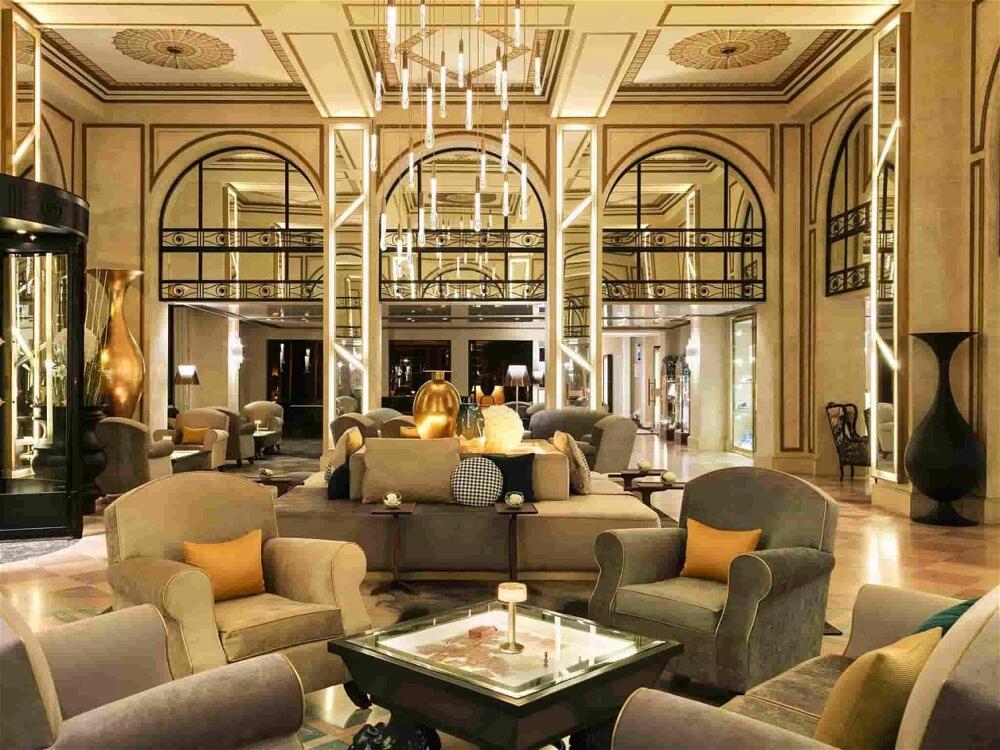 Foto de las zonas nobles de Hôtel Barrière L&amp;#039;Hermitage