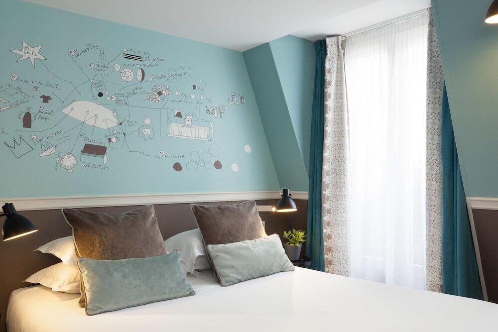 Foto de una habitación de Hôtel des 3 Poussins
