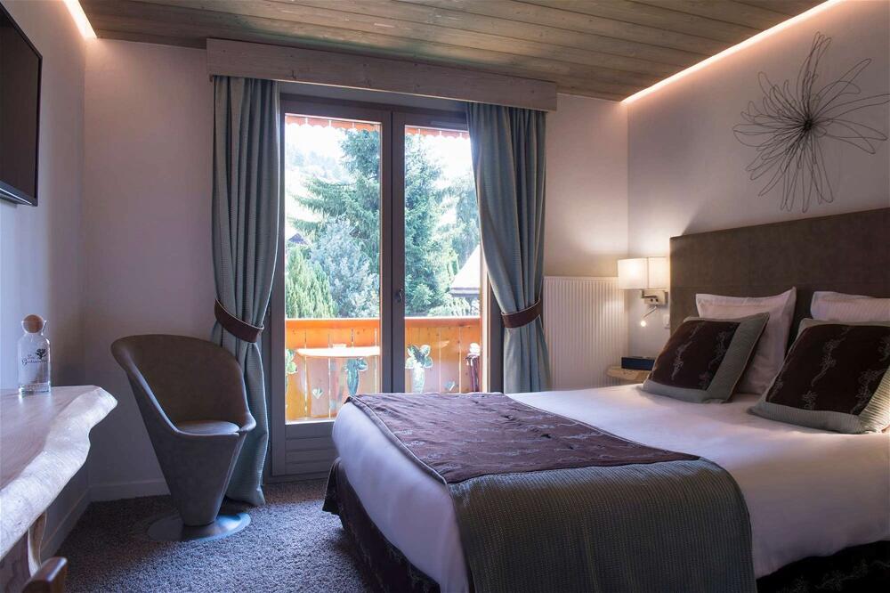 Foto de una habitación de Les Gentianettes Hotel &amp;amp; Spa