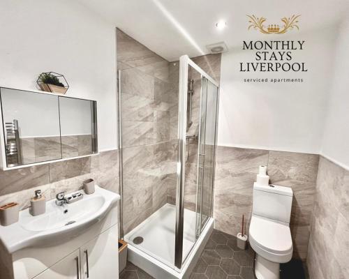 Foto del baño de Apartamentos Monthly Stays Liverpool
