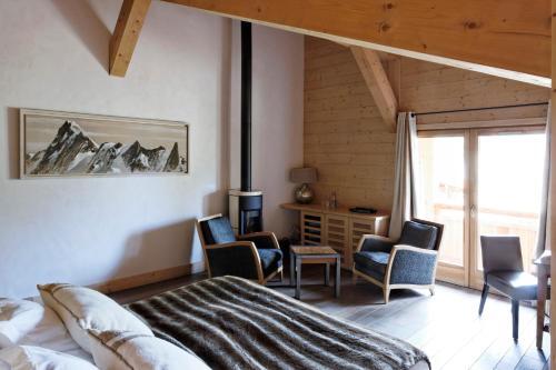 Foto de una habitación de Hotel Flocons De Sel