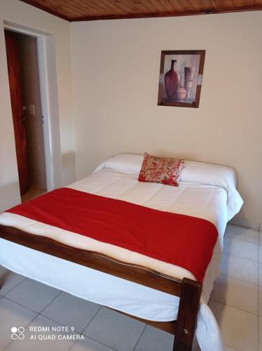 Foto de una habitación de Calafate Viejo Hostel
