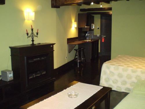Foto de una habitación de Apartamentos La Plaza