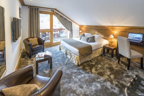 Foto de una habitación de Hotel La Chaudanne
