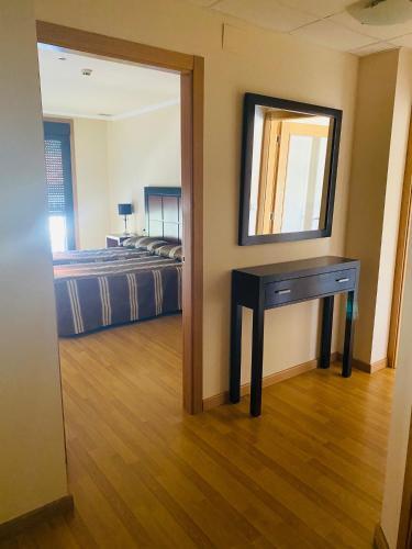 Foto de una habitación de Hotel AV Apartamentos Lobios