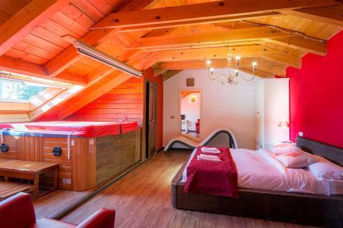 Foto de una habitación de Hotel Balcon del Pirineo Rural Ordesa